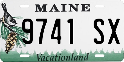 ME license plate 9741SX