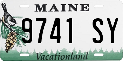 ME license plate 9741SY