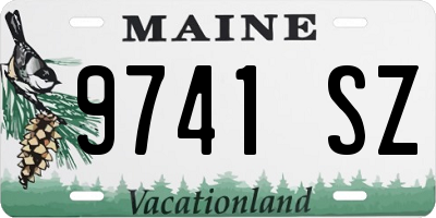 ME license plate 9741SZ