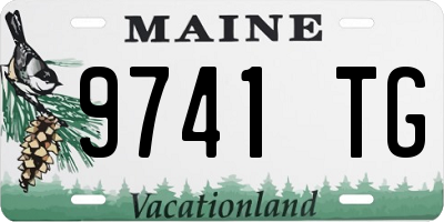 ME license plate 9741TG