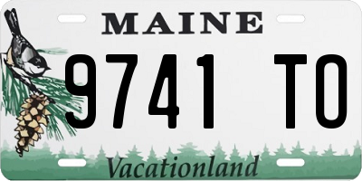 ME license plate 9741TO