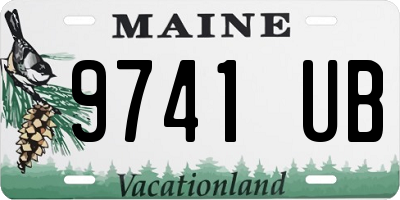 ME license plate 9741UB