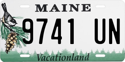 ME license plate 9741UN