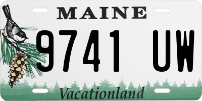 ME license plate 9741UW