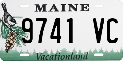 ME license plate 9741VC