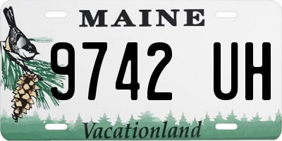 ME license plate 9742UH
