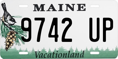 ME license plate 9742UP