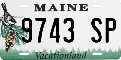 ME license plate 9743SP