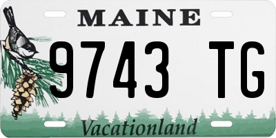 ME license plate 9743TG