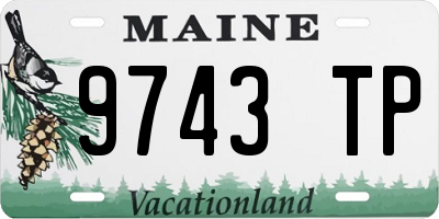 ME license plate 9743TP