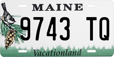 ME license plate 9743TQ