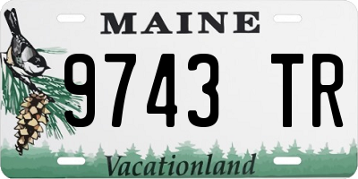 ME license plate 9743TR