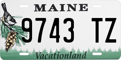 ME license plate 9743TZ