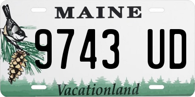 ME license plate 9743UD