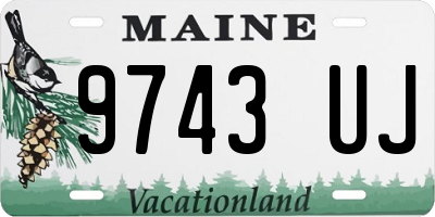 ME license plate 9743UJ
