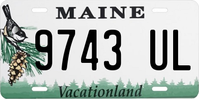 ME license plate 9743UL