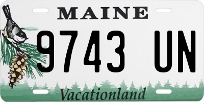 ME license plate 9743UN