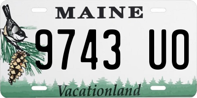 ME license plate 9743UO