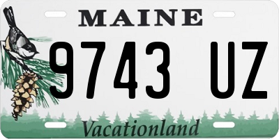 ME license plate 9743UZ