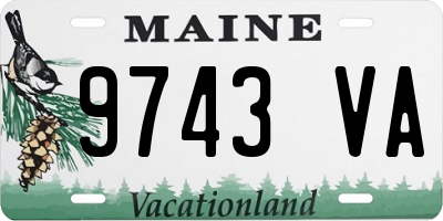 ME license plate 9743VA