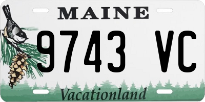 ME license plate 9743VC