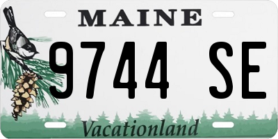 ME license plate 9744SE