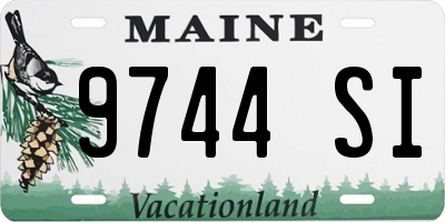 ME license plate 9744SI