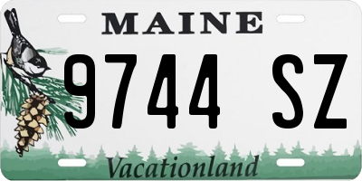 ME license plate 9744SZ