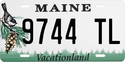ME license plate 9744TL