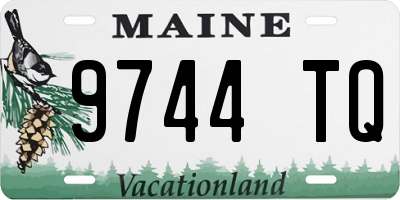 ME license plate 9744TQ