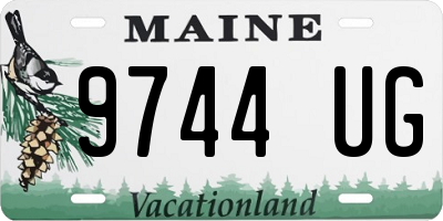 ME license plate 9744UG