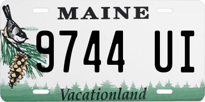 ME license plate 9744UI