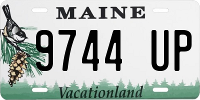ME license plate 9744UP