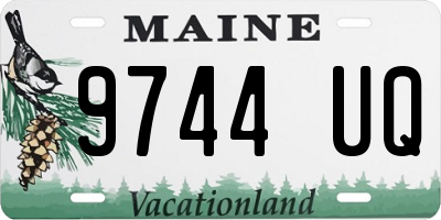 ME license plate 9744UQ