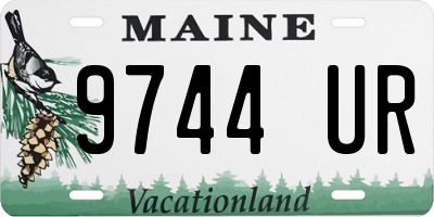 ME license plate 9744UR