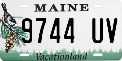 ME license plate 9744UV