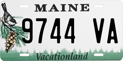 ME license plate 9744VA