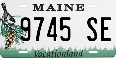 ME license plate 9745SE
