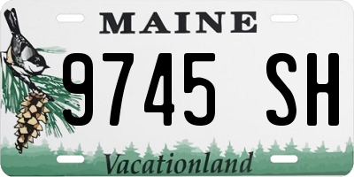 ME license plate 9745SH