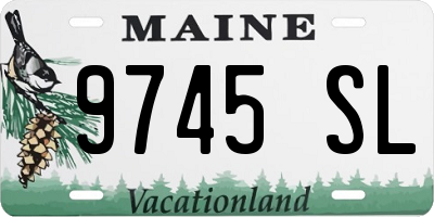 ME license plate 9745SL