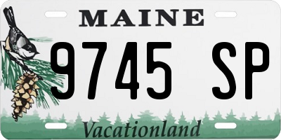 ME license plate 9745SP