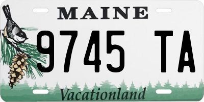 ME license plate 9745TA