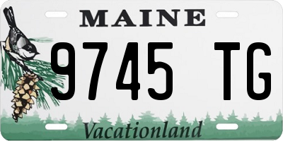ME license plate 9745TG