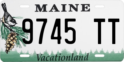 ME license plate 9745TT