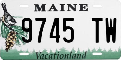 ME license plate 9745TW