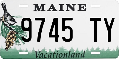 ME license plate 9745TY