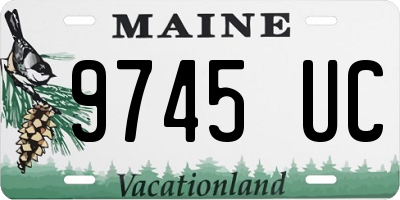 ME license plate 9745UC