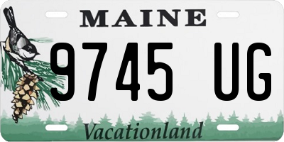ME license plate 9745UG