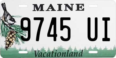 ME license plate 9745UI