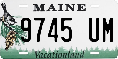 ME license plate 9745UM